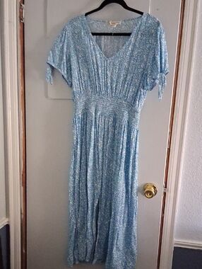 Blue And White Dress